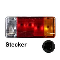 Feu arrière sur la fiche plate plate-forme droite