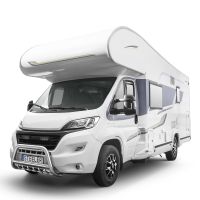 Barre de protection avant STEELER avec grille avec kit de montage en acier inoxydable poli