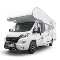 Barre de protection avant STEELER avec grille avec kit de montage, revêtement par poudre noir