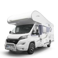 Barre de protection avant STEELER avec tôle et kit de montage en acier inoxydable poli