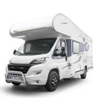 Arceau de protection avant STEELER avec barres transversales avec kit de montage, acier inoxydable poli