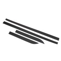 Jupes latérales supérieures en noir gaufré