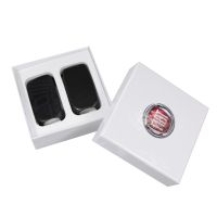 Jeu de couvre-clés noir mat avec logo Tipo