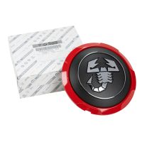 Enjoliveur Abarth Scorpion Grey avec bordure rouge