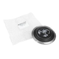 Capuchon de moyeu de roue Abarth Skorpion Noir avec bordure grise