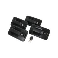 Jeu de poignées de porte 4 poignées avec clé