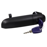 Poignée de porte avant gauche noire