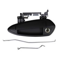 Poignée de porte gauche plastique noir 3 portes