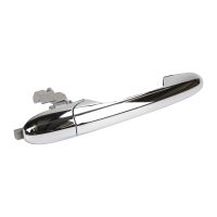 Poignée de porte chrome droite