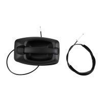 Poignée de porte coulissante noire