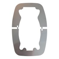 Plaque de protection anti-crevaison pour poignée de porte Eurochassis