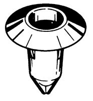 Clip douille pour panneau de porte qualité origine jaune