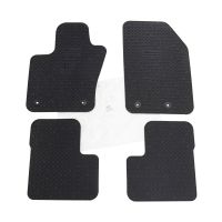 Set de tapis de sol en noir 4 pièces