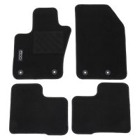 Tapis de sol velours set de 4 noir