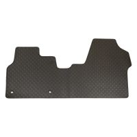 Tapis en caoutchouc octogone noir avant gauche et droit