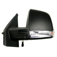 Rétroviseur extérieur gauche, mécanique, noir avec clignotant