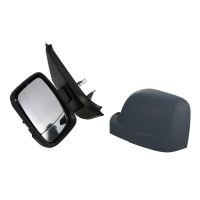 Rétroviseur extérieur complètement court gauche apprêté manuellement gris