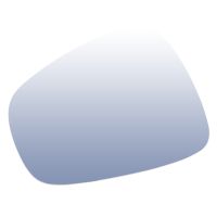 Glace de rétroviseur extérieur chauffante à gauche