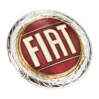 Emblème FIAT rond branché argent