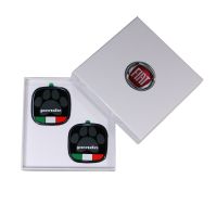 Panda emblème avec drapeau italien