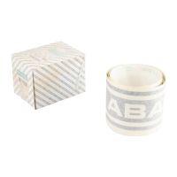 Etiquette adhésive en bas à gauche noire