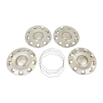 Lot De 4 Enjoliveurs De Roue 14 Pouces – Occasion – Cache Roue Argenté – Entièrement Fonctionnels