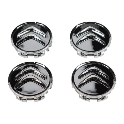 Lot De 4 Cache-Moyeux De Roue 56 Mm Extérieur / 51 Mm Intérieur - Compatible Skoda Citigo, Fabia, Octavia, Yeti & Plus